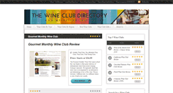 Desktop Screenshot of gourmet-monthly-wine-club.wineclubdirectory.net